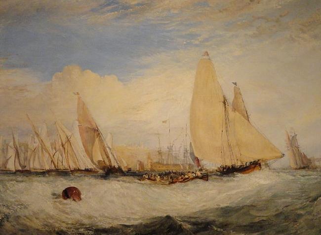 Joseph Mallord William Turner Regatta Beating To Windward oil painting picture